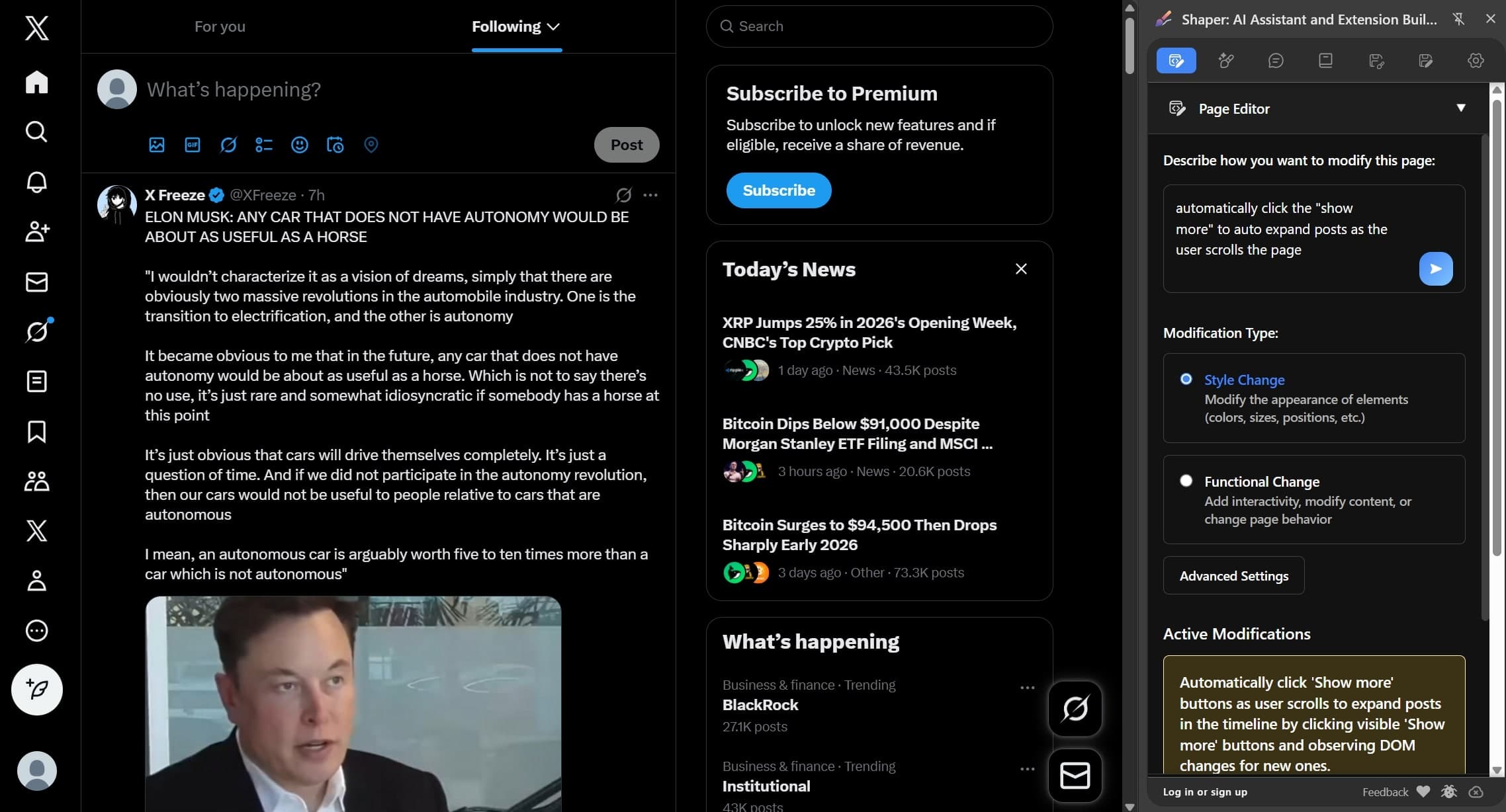 Auto-Expand Posts on X.com